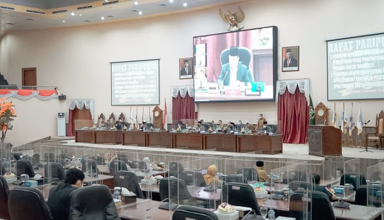 DPRD Banten Gelar Rapat Paripurna Penetapan APBD Tahun Anggaran 2022
