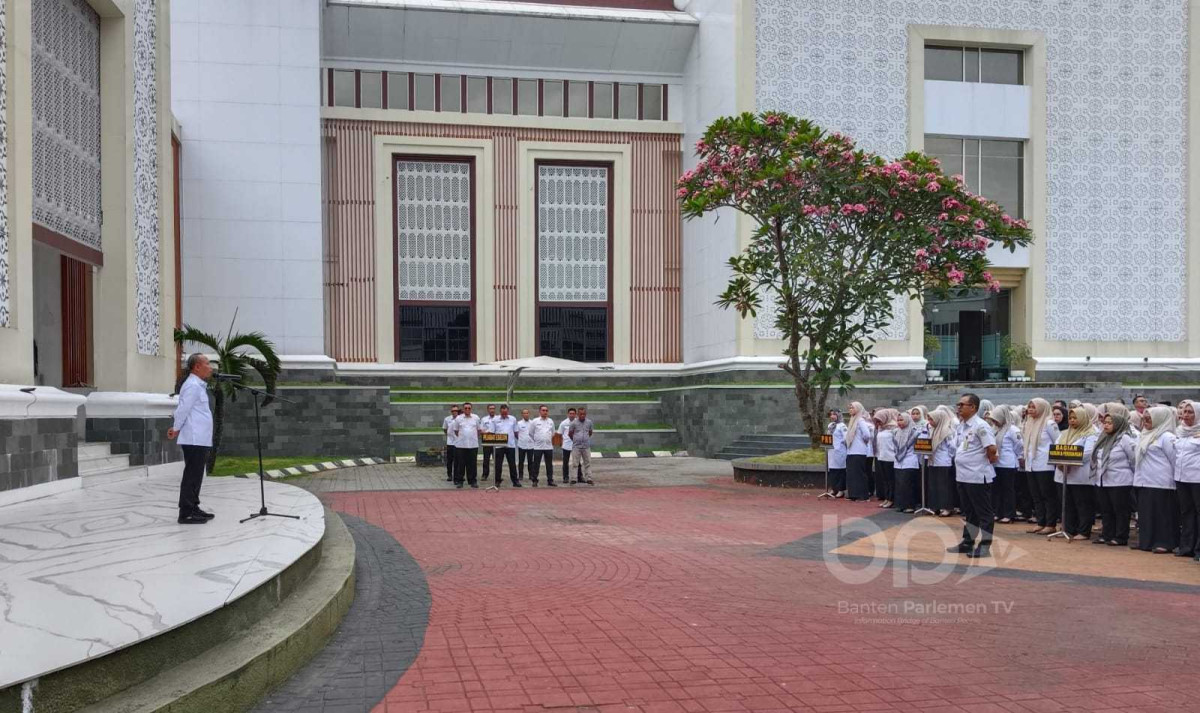 Apel Pertama, Sekwan Banten Subhan Setiabudi Ingatkan Pegawai Jaga Kebersihan dan Cintai Pekerjaan