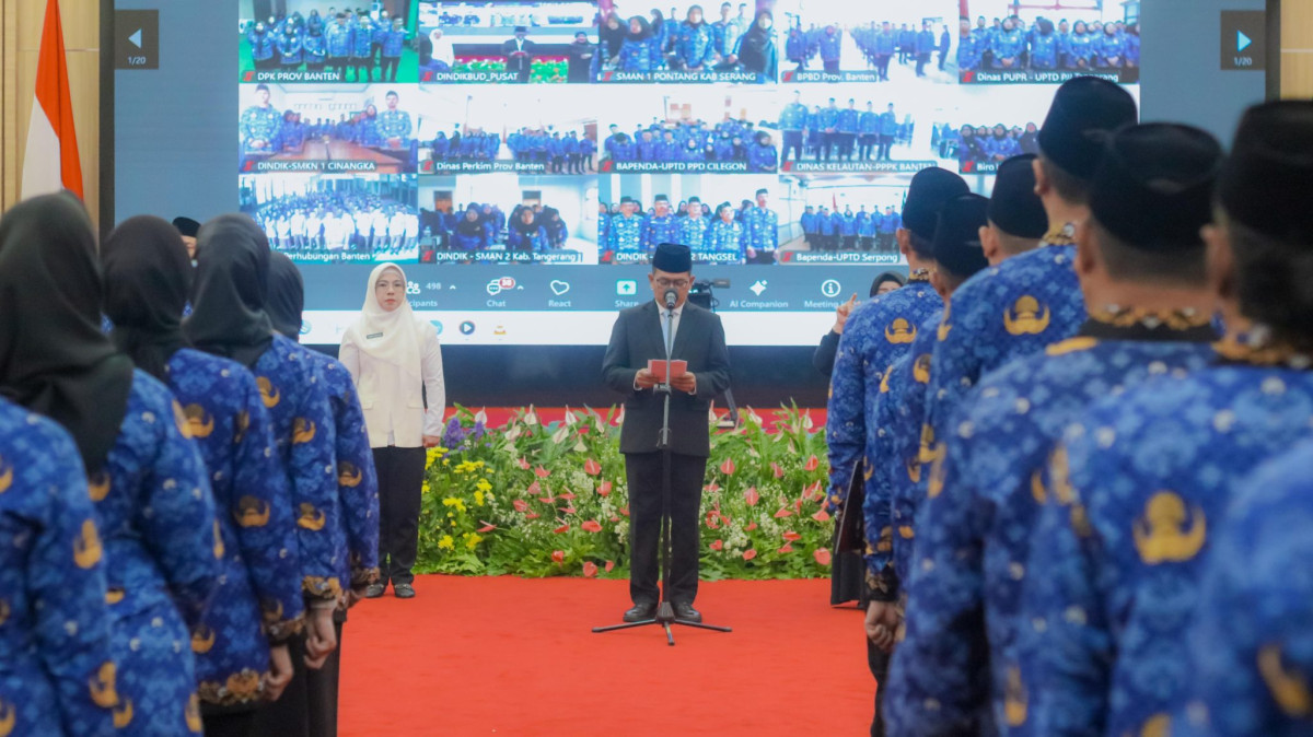 Plt. Sekretaris DPRD Banten Hadiri Pelantikan PPPK Pemprov Banten Tahap 1
