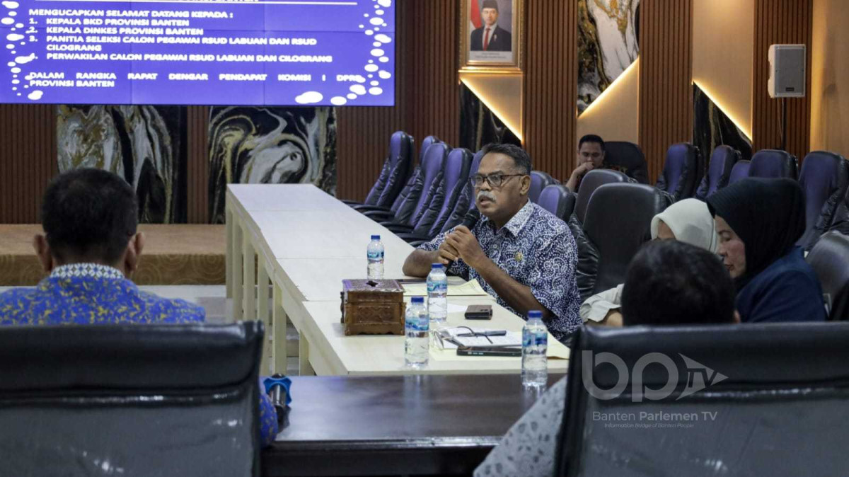 Komisi I DPRD Banten Soroti Pemberhentian Sepihak Calon Pegawai RSUD, Minta Pemprov Bertindak Adil