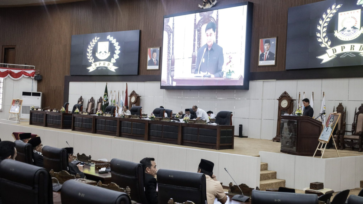 Rapat Paripurna Penyampaian Nota Pengantar Laporan Keterangan Pertanggungjawaban (LKPj) Gubernur Banten TA 2024