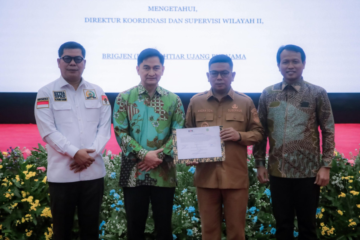 Ketua DPRD Banten Hadiri Rapat Koordinasi Penguatan Sinergi Pemberantasan Korupsi Bersama KPK dan Seluruh Kepala Daerah di Banten