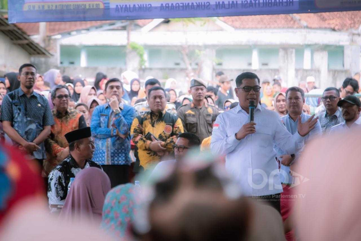 Ketua DPRD Banten Apresiasi Pembangunan Jalan Desa Dan Ajak Warga Pontang Rawat Infrastruktur
