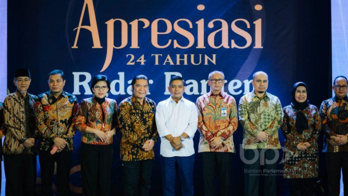 Hadiri Malam Apresiasi 24 Tahun Radar Banten, Ketua DPRD Banten Harapkan Radar Banten Jadi Media Besar Nan Solid
